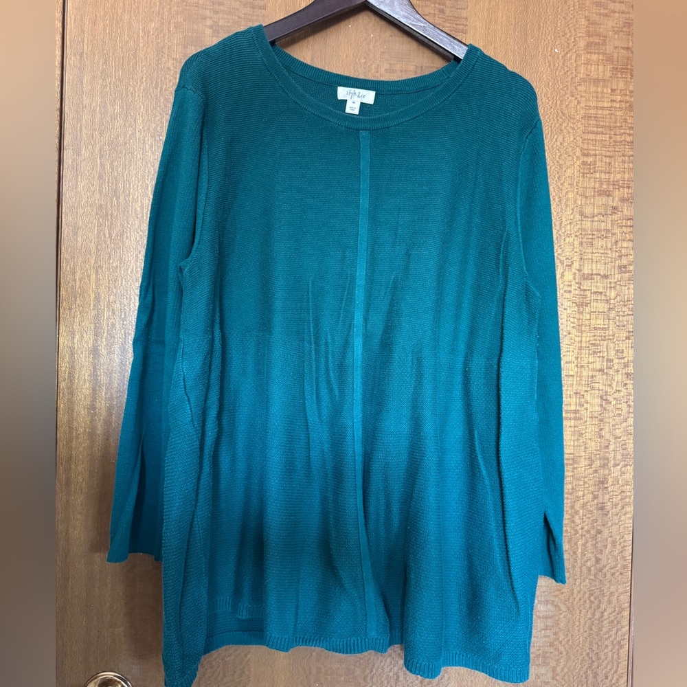 Style & Co Teal Sweater
